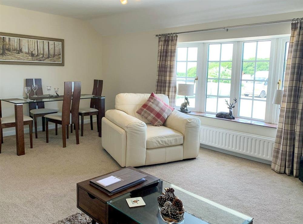 Living room/dining room at The Paddock in Ceft, near St Asaph, Denbighshire
