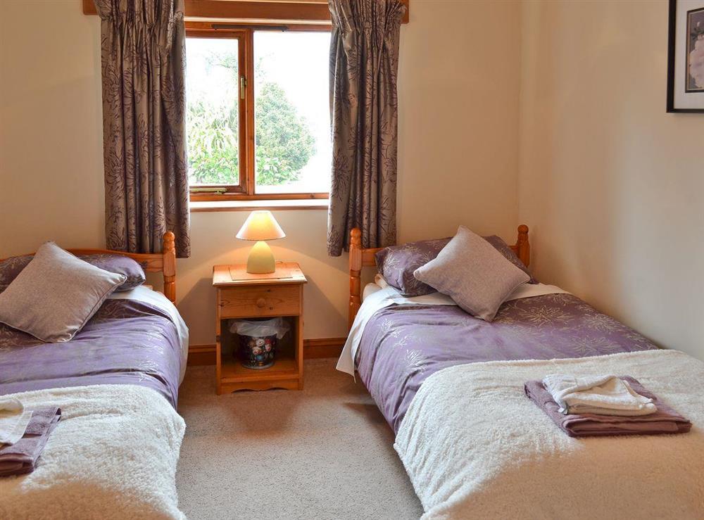 Twin bedroom at The Paddock in Nr Marazion, Cornwall., Great Britain