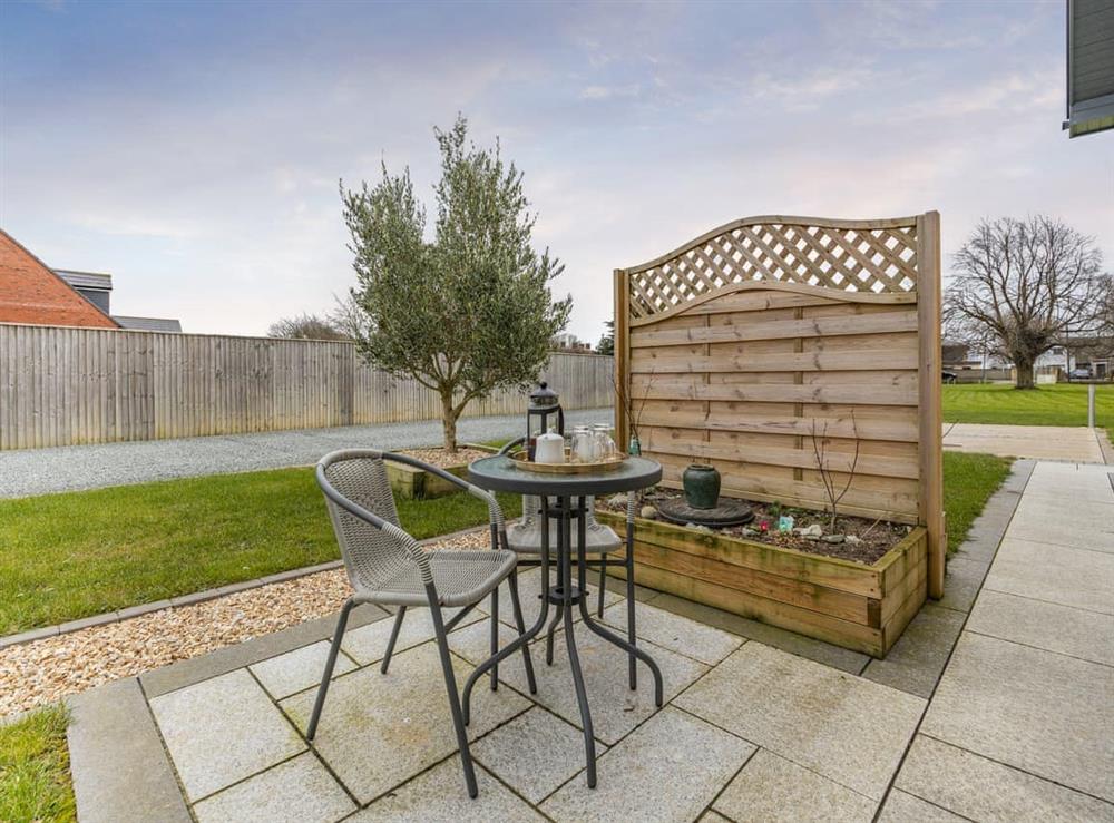 Sitting-out-area at The Paddocks in North Thoresby, Lincolnshire