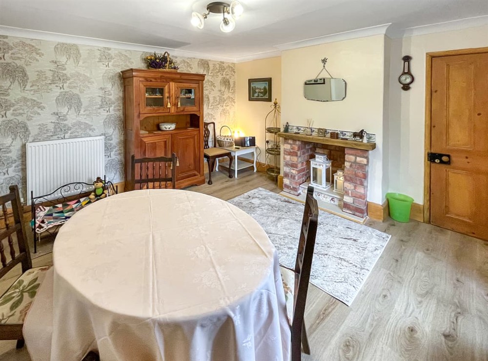 Dining room at The Painters Cottage in Heckington, Lincolnshire