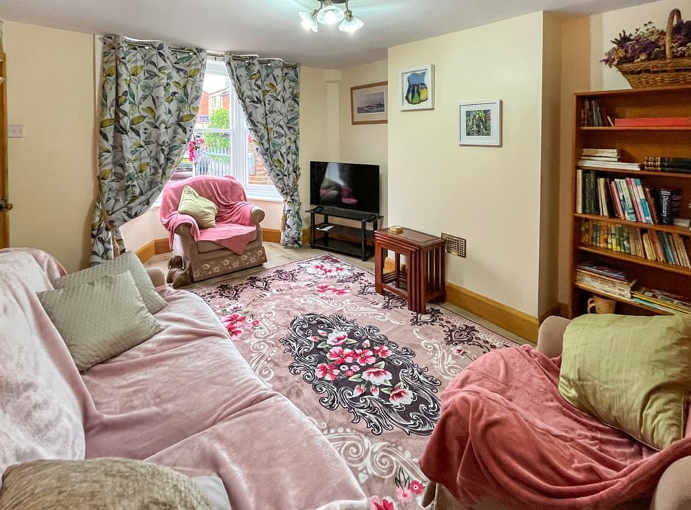Living room at The Painters Cottage in Heckington, Lincolnshire