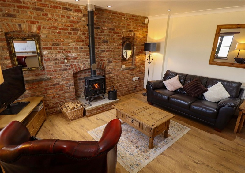 The living area at The Paw Barn, Scrane End near Boston