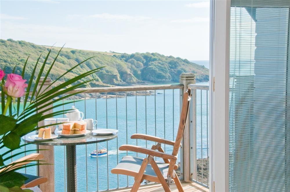 Exquisite views out to the Salcombe bar from The Penthouse at The Penthouse (Woodside) in Bennett Road, Salcombe