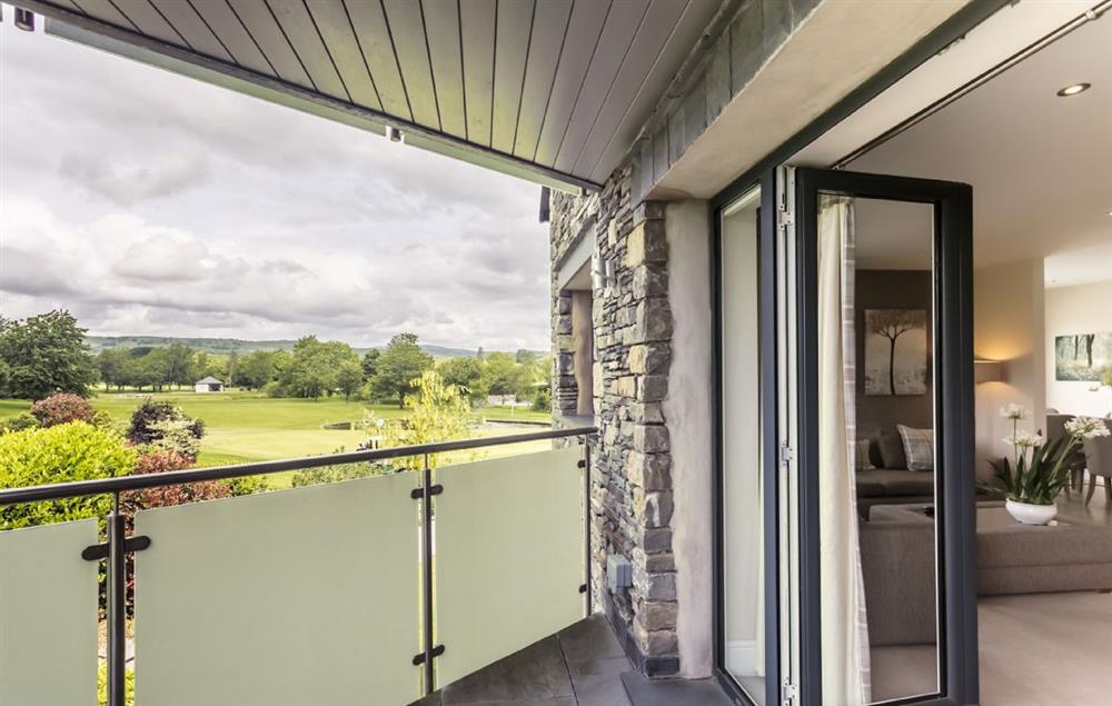 Double doors from the sitting area open on to a balcony