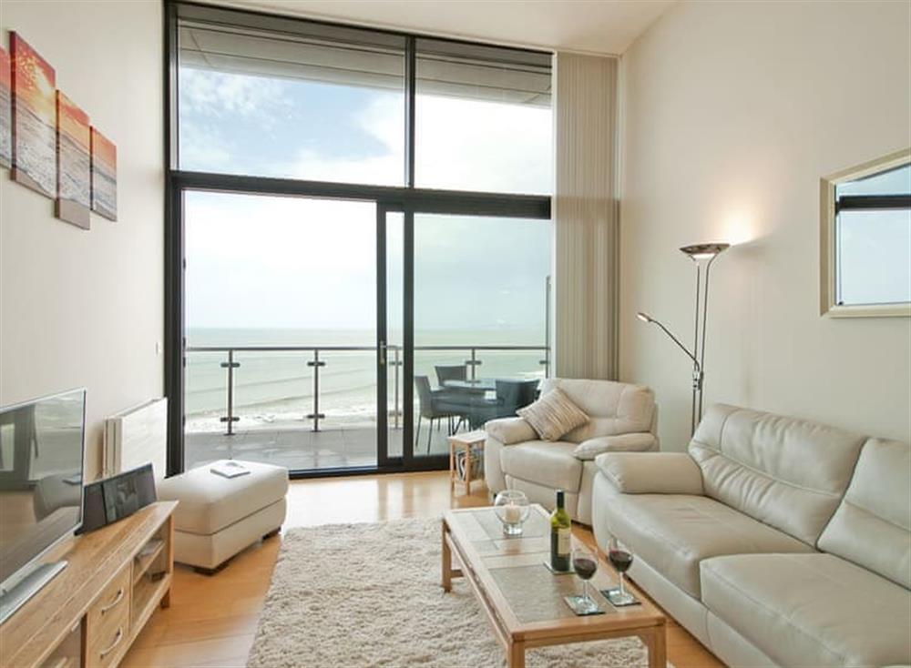 Living area at The Penthouse in Horizon View, Westward Ho!