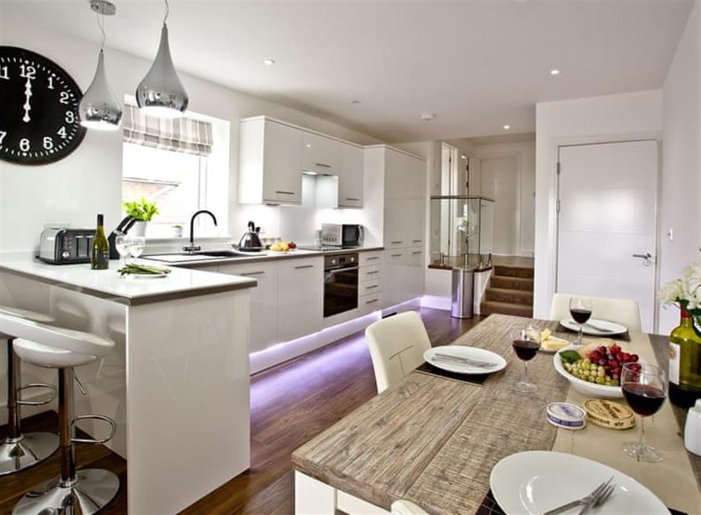 Kitchen/diner at The Penthouse in Sunnymead, Exmouth