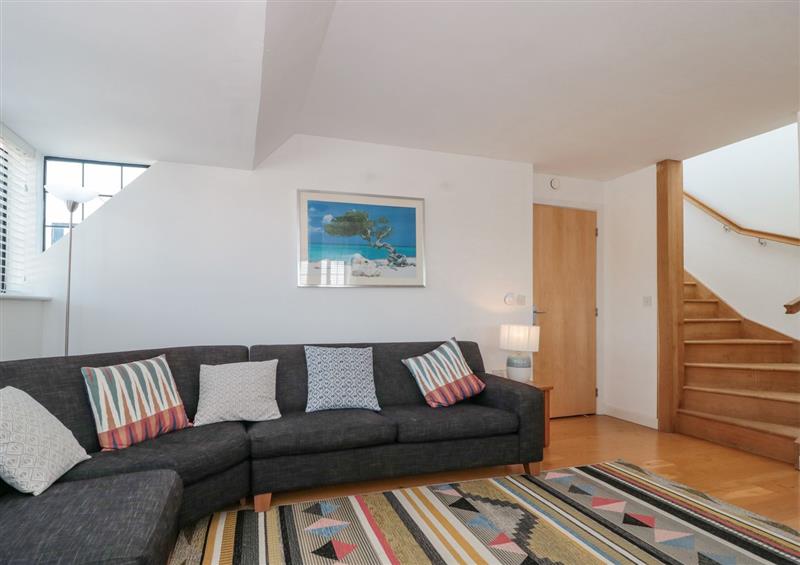 Enjoy the living room at The Penthouse, Swanage