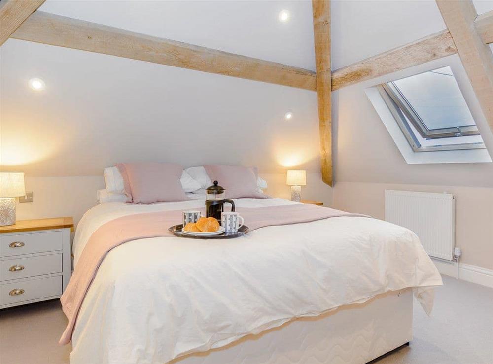 Comfortable double bedroom at The Pig Sty in Chew Magna, near Bath, Avon
