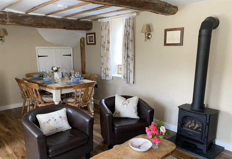 The living room at The Piggery, Dulverton