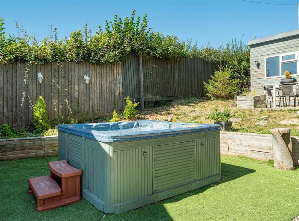 Hot tub - Cabin 1 at The Pines in Wick, Avon