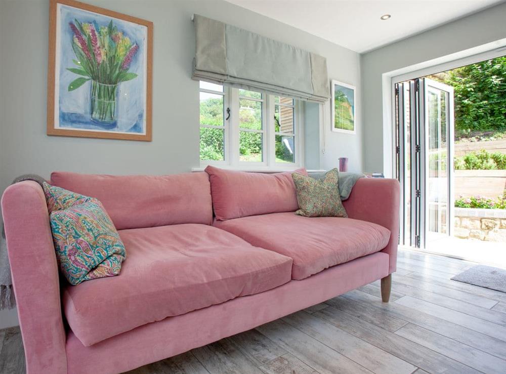 Living area (photo 5) at The Pink House in Branscombe, Cornwall