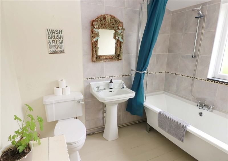Bathroom at The Pink House, Nine Wells near Solva