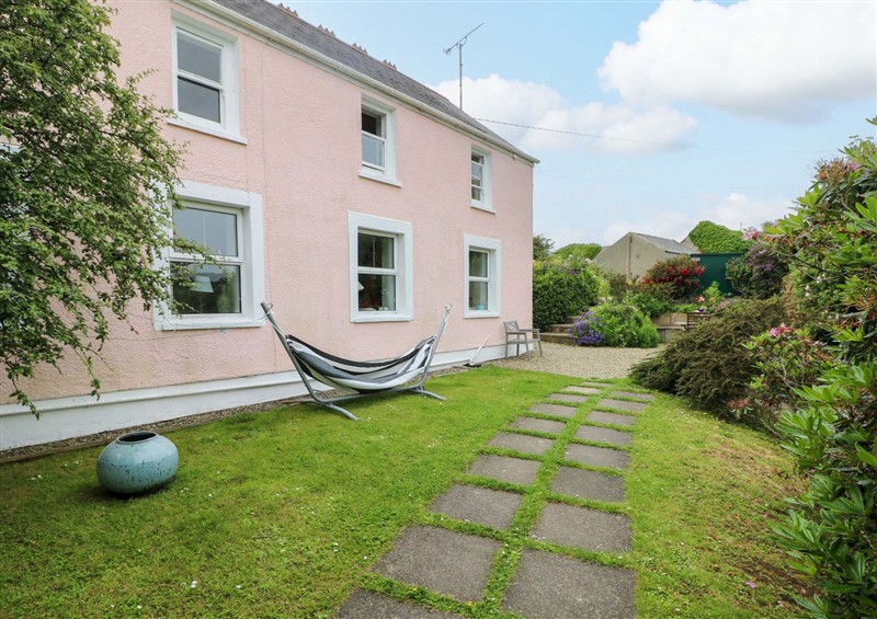 The garden in The Pink House at The Pink House, Nine Wells near Solva