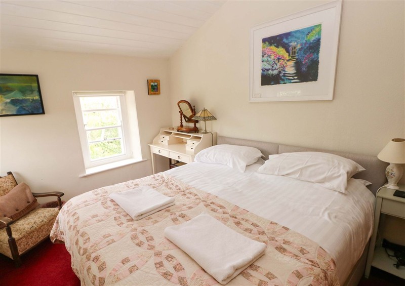 This is a bedroom at The Pink House, Nine Wells near Solva