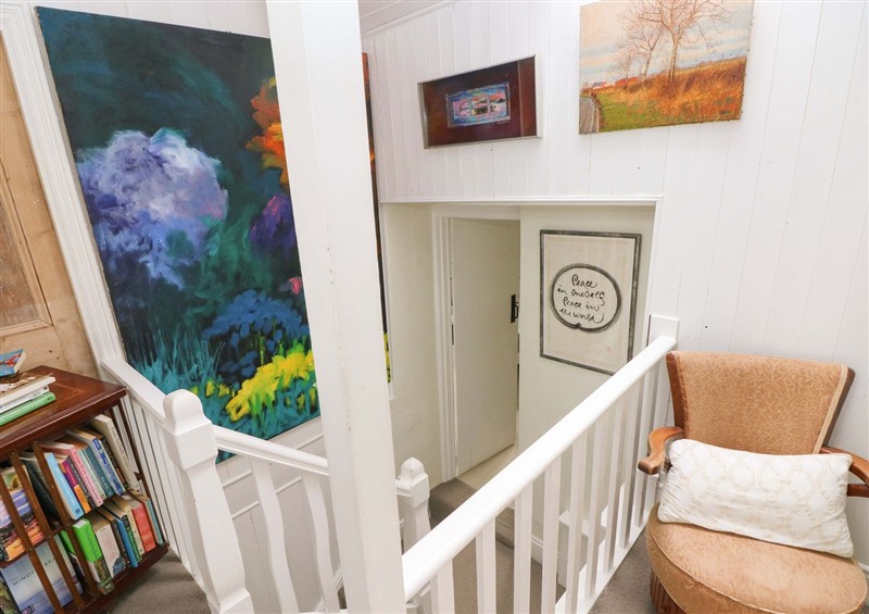 This is the living room at The Pink House, Nine Wells near Solva