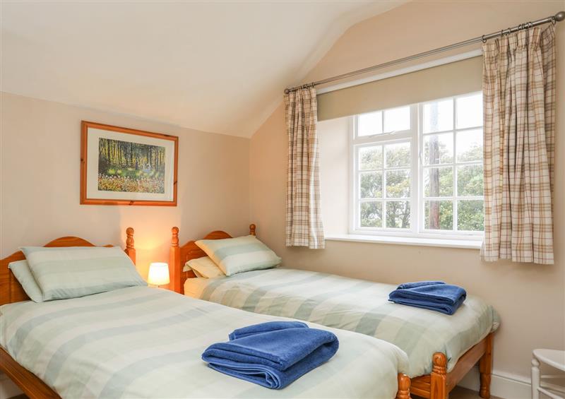 Twin bedroom at The Pink House, Rhosneigr, Gwynedd