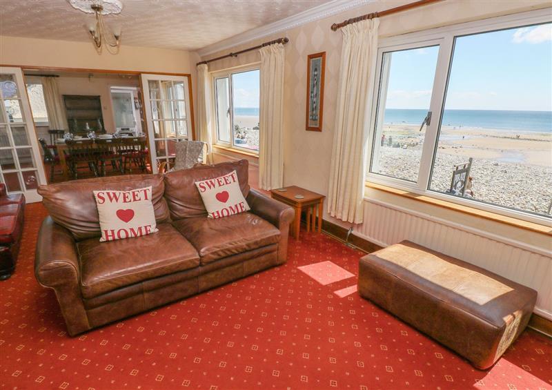 The living room at The Pirate, Amroth