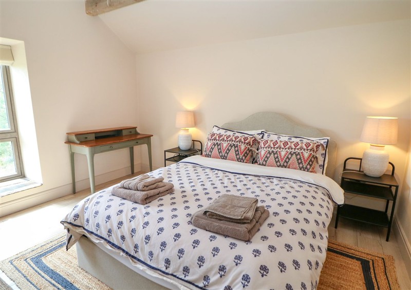 One of the bedrooms at The Plucking Shed, Mellor near Marple Bridge