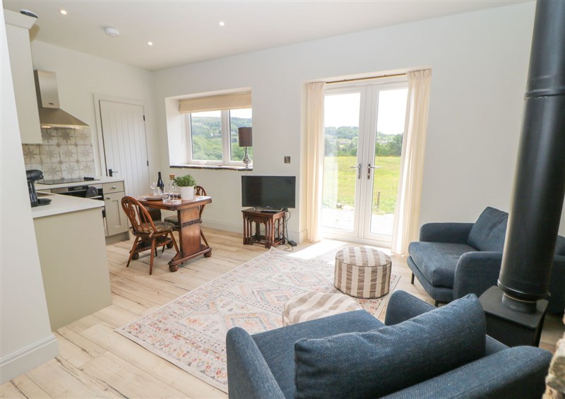 The living area at The Plucking Shed, Mellor near Marple Bridge