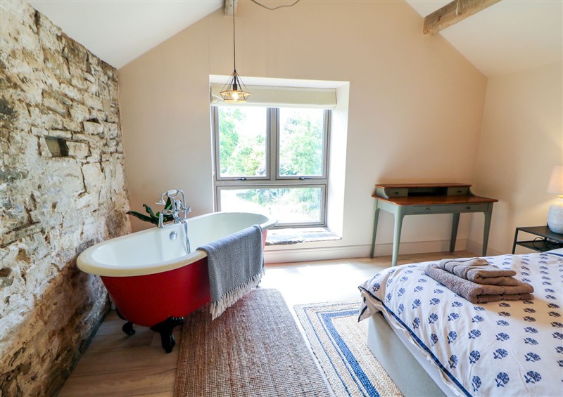 This is a bedroom at The Plucking Shed, Mellor near Marple Bridge