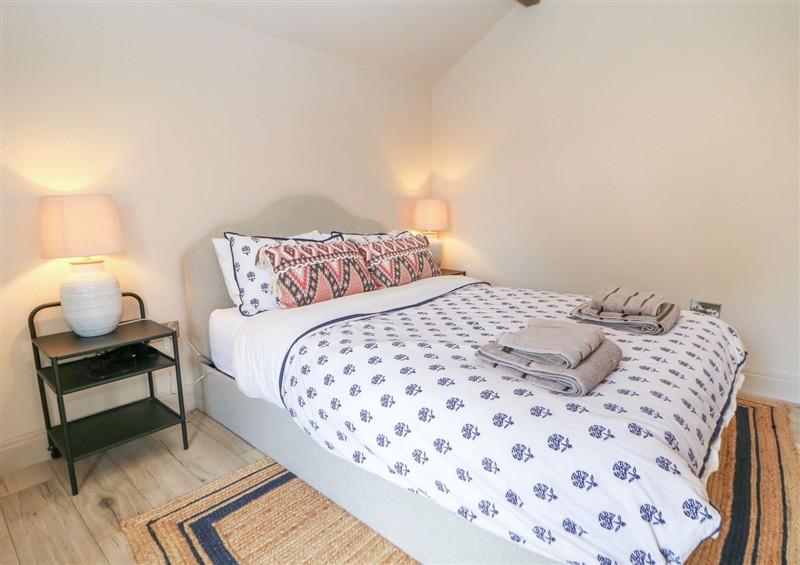 This is the bedroom at The Plucking Shed, Mellor near Marple Bridge