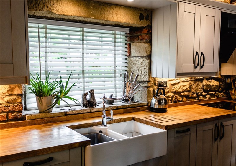 This is the kitchen at The Poachers Pocket, Whittingham near Powburn