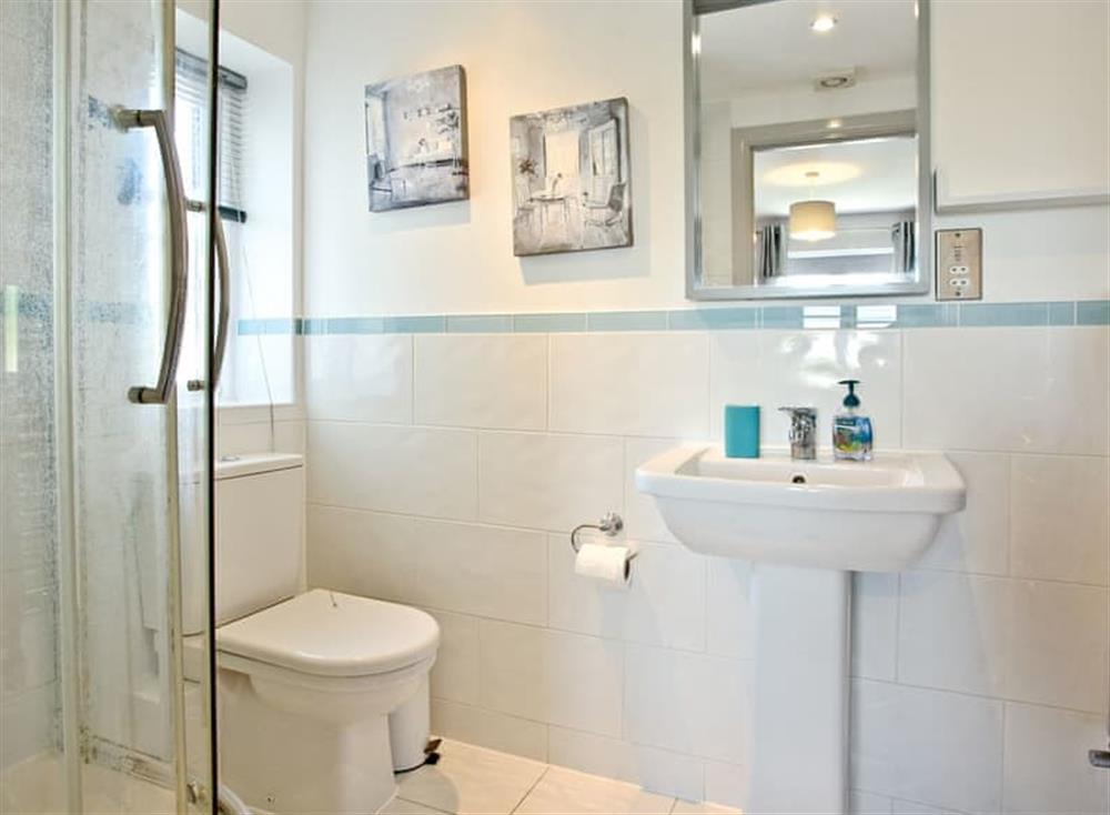En-suite shower area at The Pod in Weymouth, Dorset
