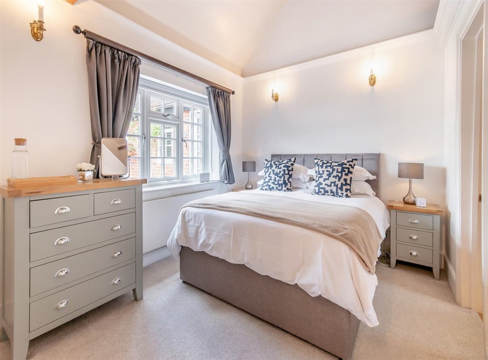 Double bedroom at The Pool House in Woking, near Guildford, Surrey