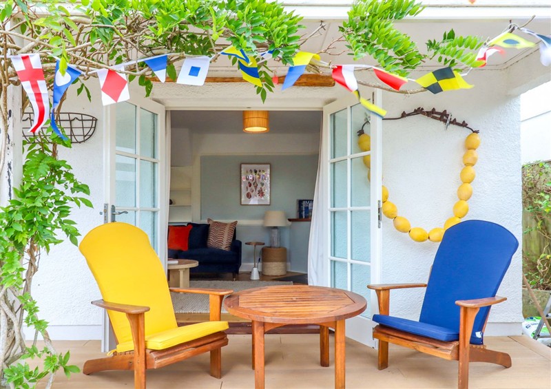 Enjoy a cup of tea on the patio