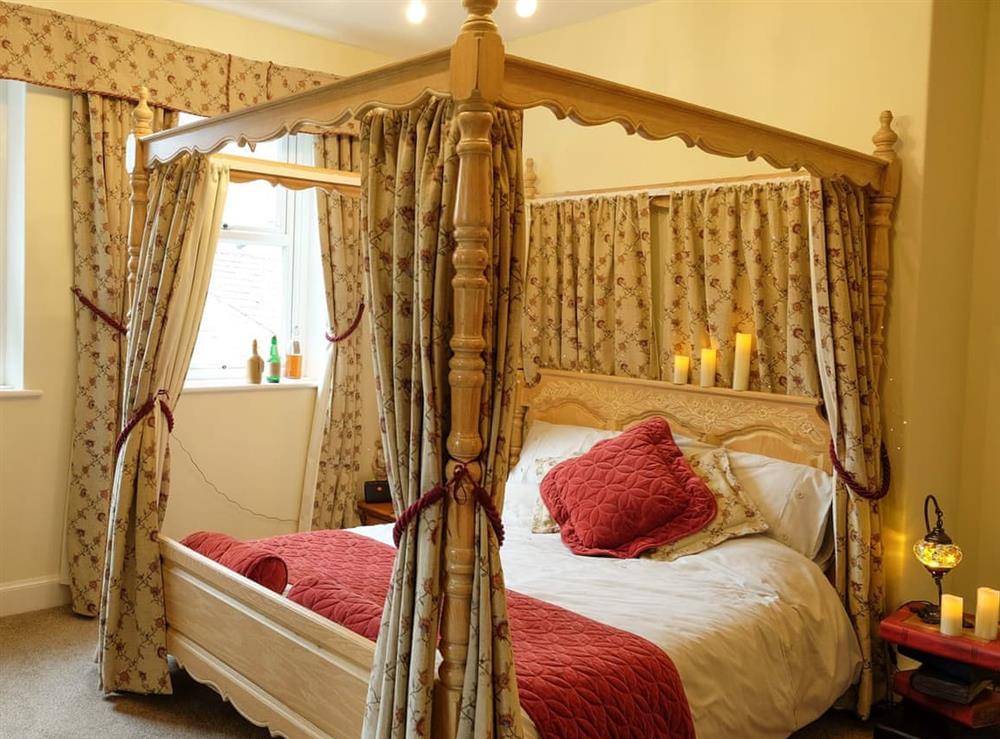 Four Poster bedroom at The Potions Room in Alnwick, Northumberland