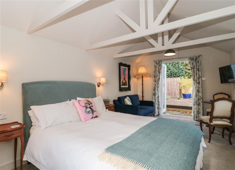 One of the bedrooms at The Potting Shed, Combe near Langport