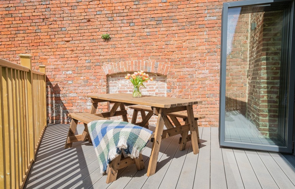 Enjoy a glass of wine on the patio