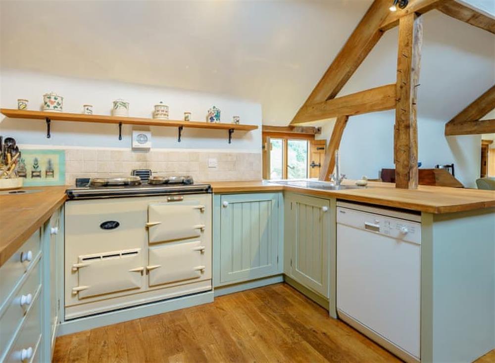 Fully appointed kitchen at The Poultiggery in Ross on Wye, England