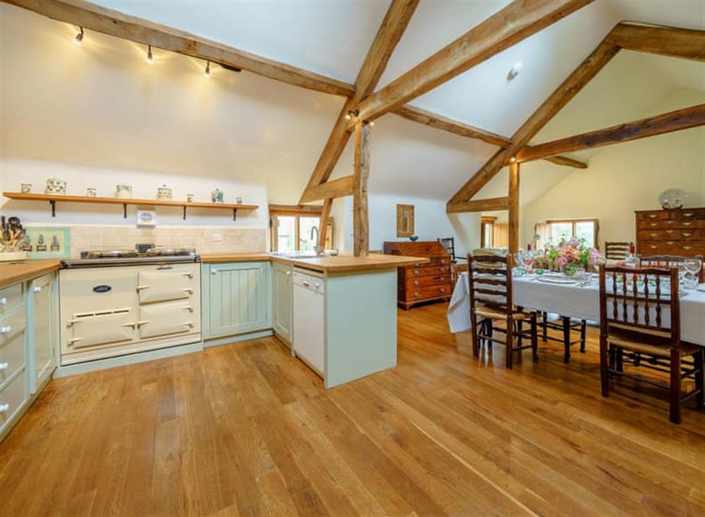 Large kitchen and dining room at The Poultiggery in Ross on Wye, England