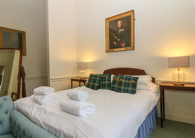 This is a bedroom at The Preston Tower Apartment, Fyvie near Rothienorman