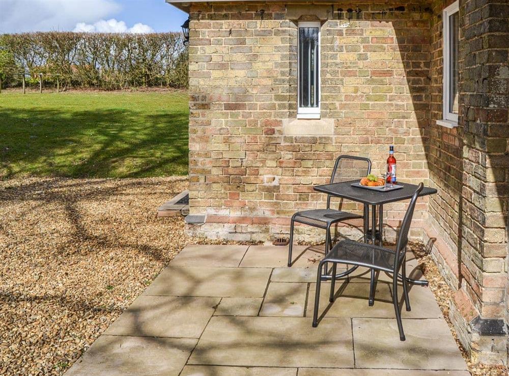Patio at The Pump House in Cawston, Norfolk