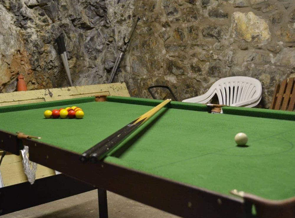 Games room at The Quay in Pembroke, near Tenby, Dyfed