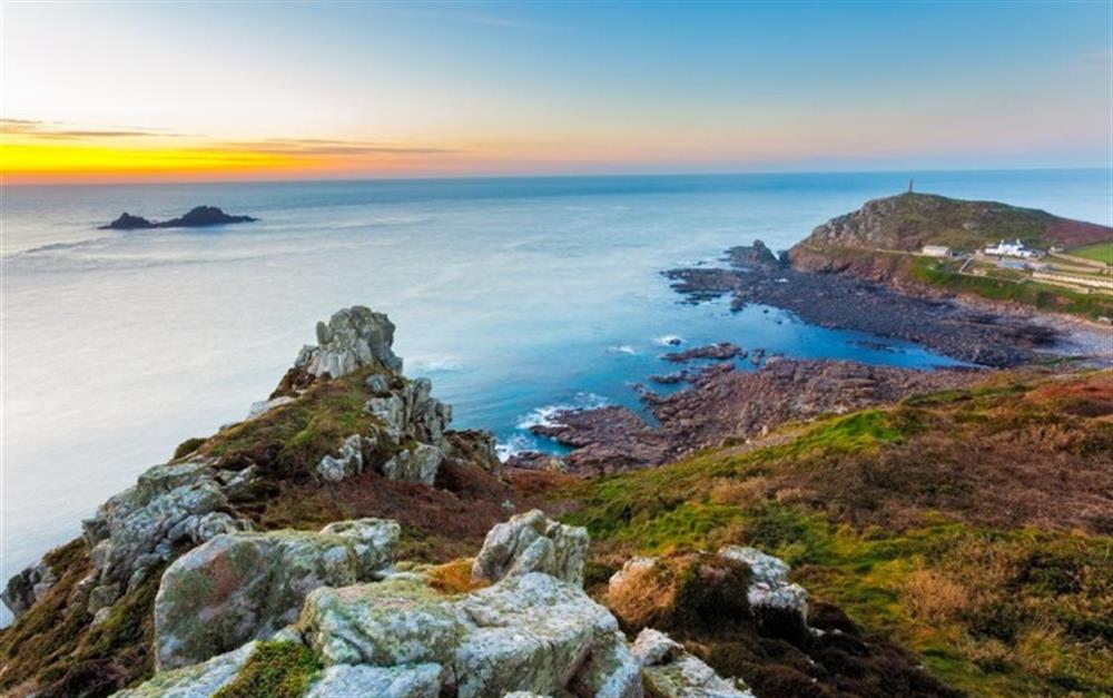 Sunset over Cape Cornwall at The Quillet in St Just In Penwith