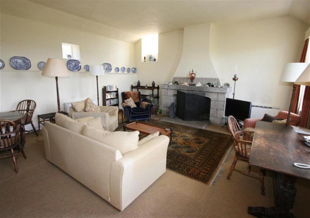Traditionally furnished sitting room  at The Quillet in St Just In Penwith