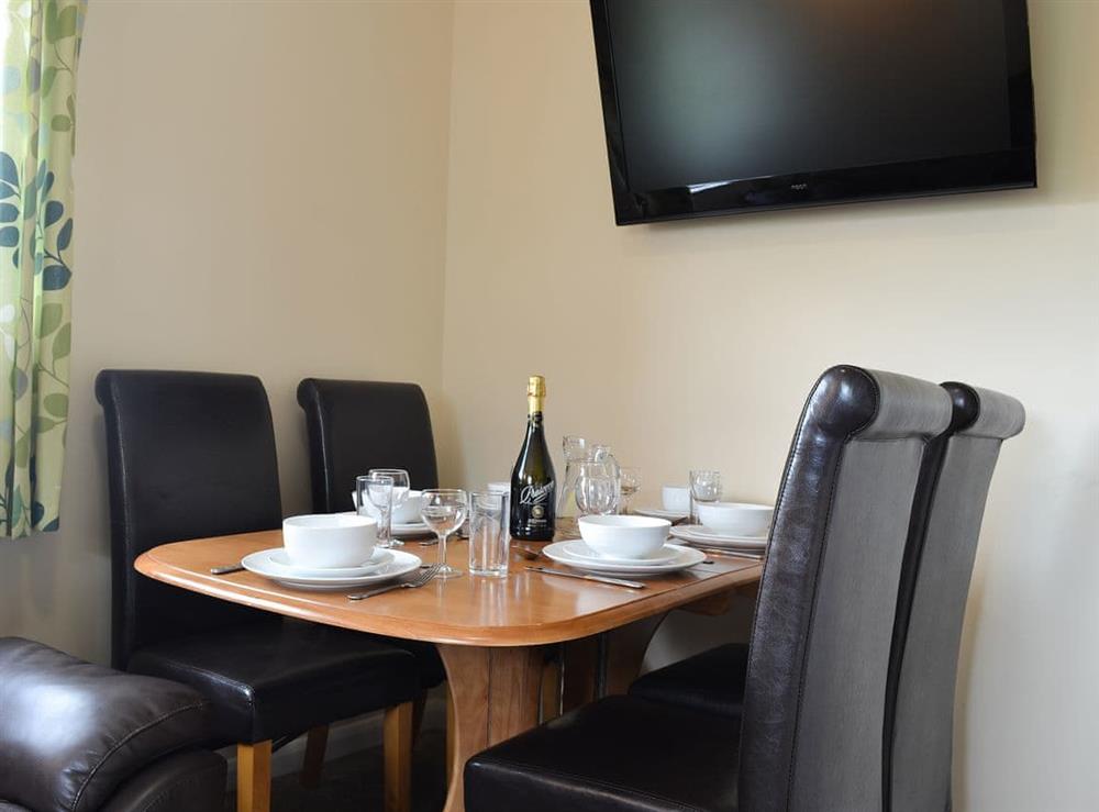 Modest dining area at The Racecourse Lodge in Hexham, Northumberland