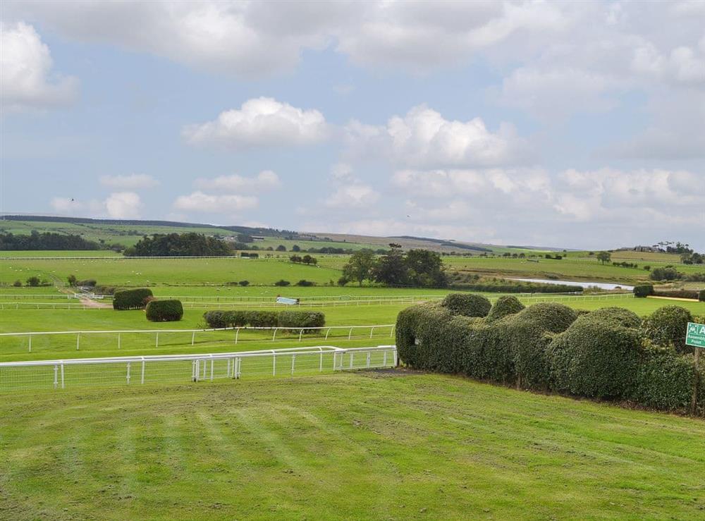 Often referred to as the ’prettiest’ racourse in Britain at The Racecourse Lodge in Hexham, Northumberland
