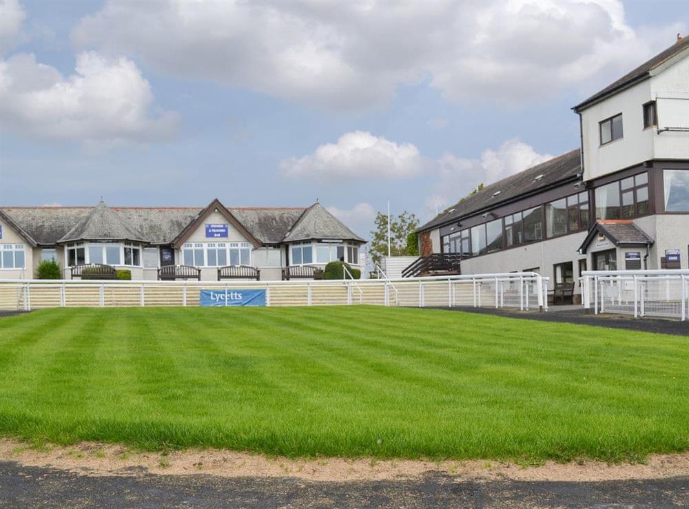 The delightful Heham race course paddock at The Racecourse Lodge in Hexham, Northumberland