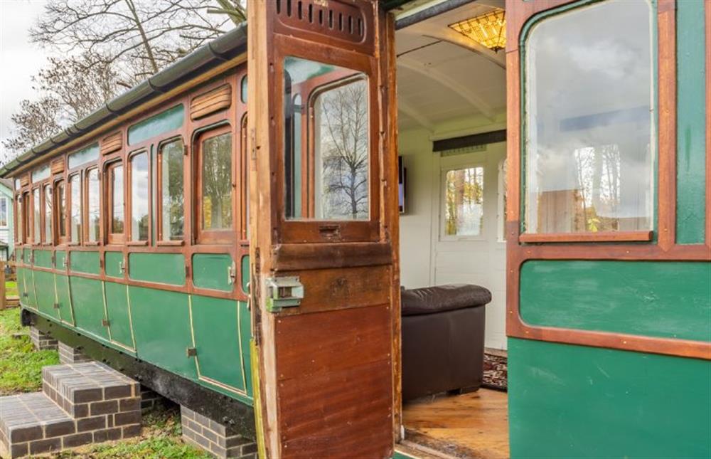 Step aboard the train! at The Railway Carriage, Melton Constable
