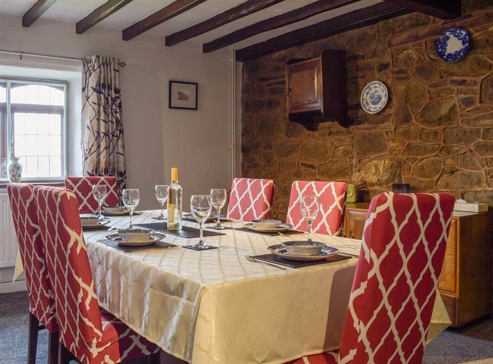 Dining room at The Ramparts in Montgomery, near Welshpool, Powys
