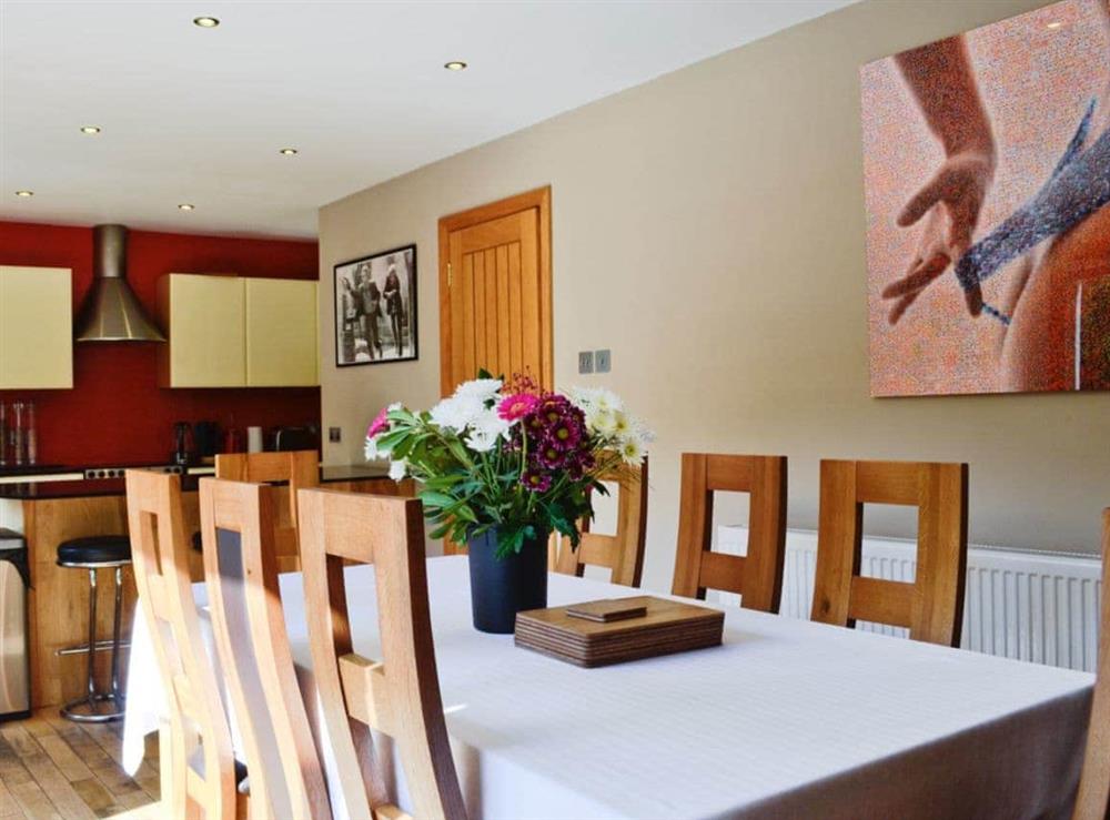 Great kitchen/ dining area at The Ranch in Glen Massan, near Dunoon, Argyll