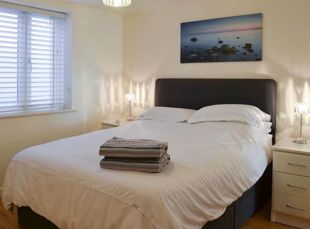 Double bedroom at The Ravine in Heybrook Bay, near Plymouth, Devon