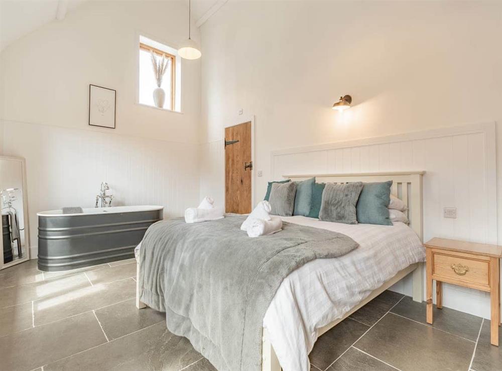 Double bedroom at The Red Rooster in Arlingham, near Frampton-on-Severn, Gloucestershire