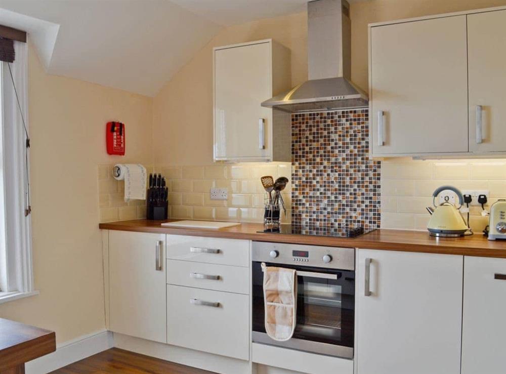 Kitchen at The Reef Apartment in Sandown, Isle of Wight