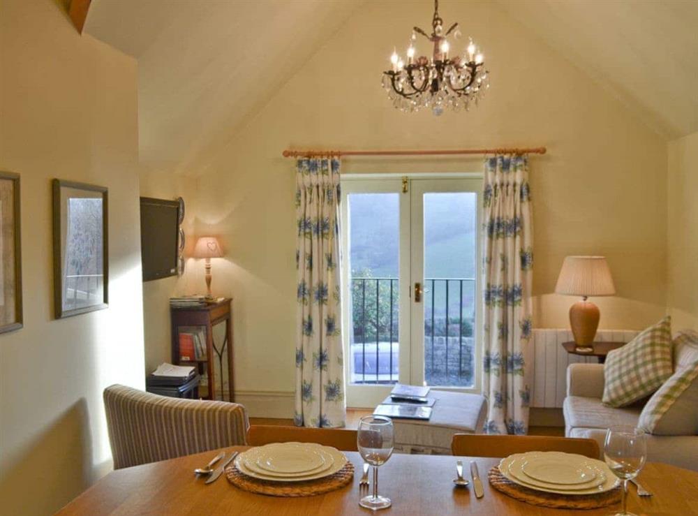 Open plan living space with French doors & great view (photo 2) at The Retreat in Ashover, near Matlock, Derbyshire