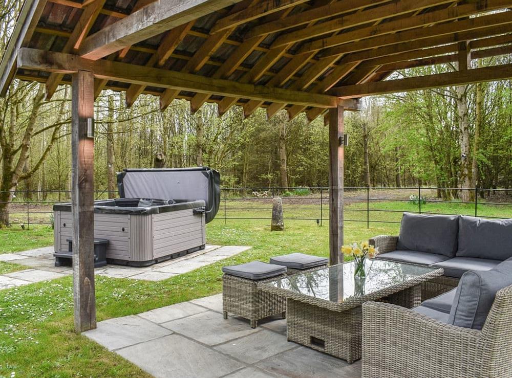 Outdoor area at The Retreat at Deer Park Farm in Babcary, near Somerton, Somerset